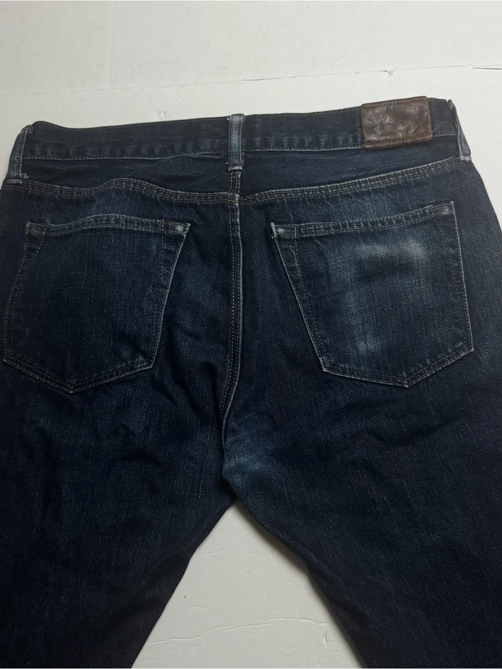 J Crew 484 Jeans Japanese Selvedge Kaihara Denim Dark Blue Button Fly 32x32 Slim